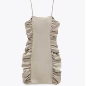 Zara Faux leather dress